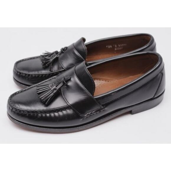 ALLEN EDMONDS STOWE Black Tassel Loafers Shoes Mens Size 11.5 Fast Shipping main image 4